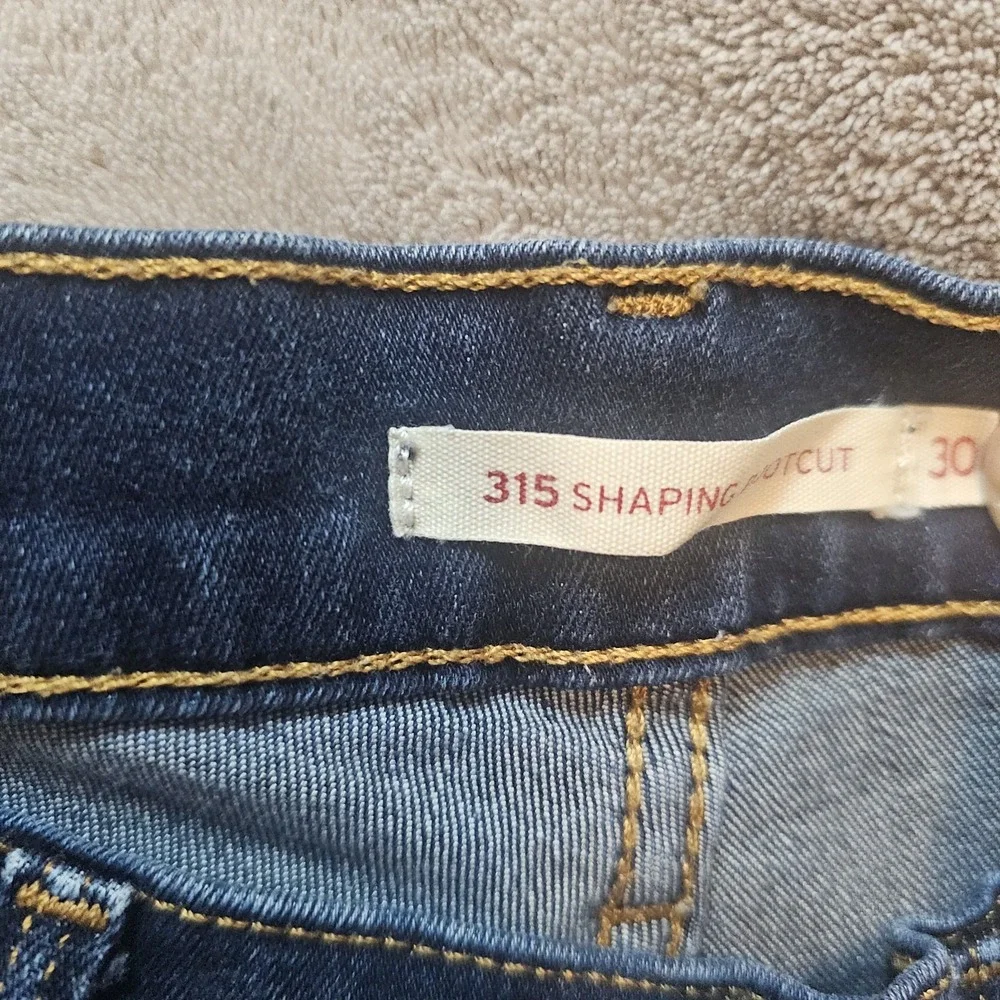 Levis 315 Shaping Boot Cut Women's Dark Wash Mid Rise Shaping Jeans - SZ 30 - Picture 4 of 10